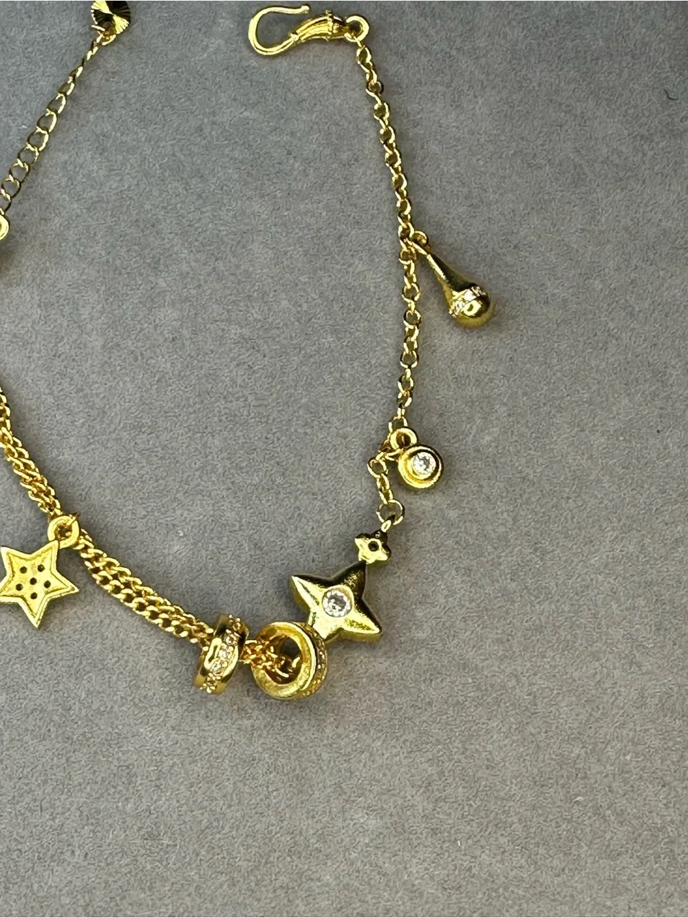 Gold-Tone Star Charm Bracelet - Women Jewelry